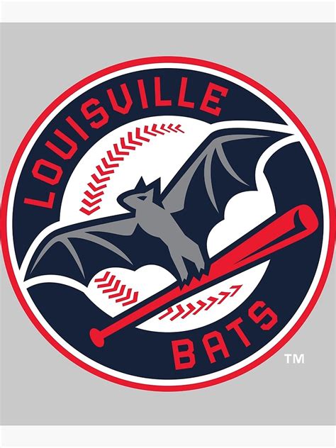 Louisville Bats Logo Poster For Sale By Delemovicstore Redbubble