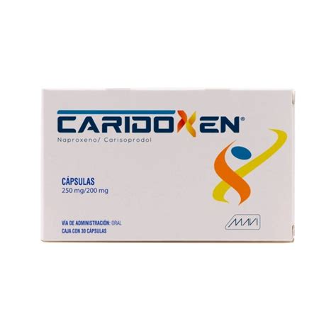 Caridoxen 250 mg 200 mg 30 cápsulas Walmart