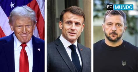 Emmanuel Macron recibirá a Trump y Zelensky en el Elíseo antes de la