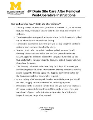 fillable  jp drain site care  removal fax email print
