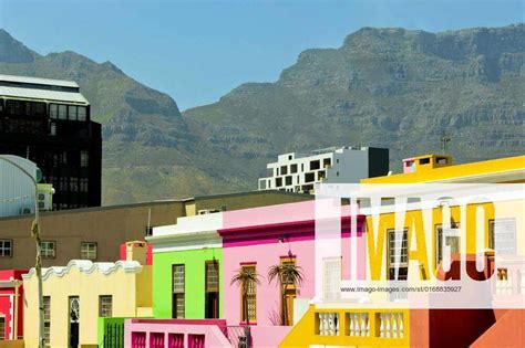 Bo Kaap District With The Table Mountain National Park Panorama Bo