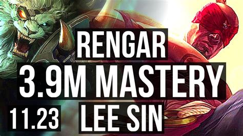 RENGAR Vs LEE SIN JNG 3 9M Mastery 14 2 3 500 Games Legendary