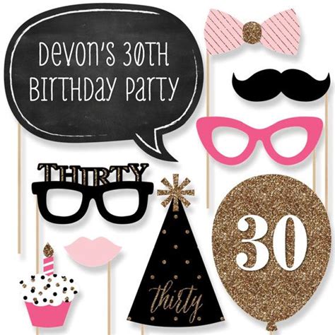 Free Printable 30th Birthday Photo Booth Props Free Printable Templates