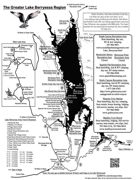 Lake Berryessa Map 2020 | Lake Berryessa News