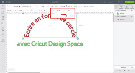 Ecrire Un Texte Arrondi Ou En Forme De Cercle Sous Cricut Design Space