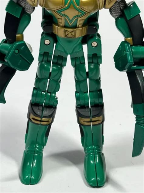 Power Rangers Ninja Storm Green Samurai Warrior Triple Zord Morphin