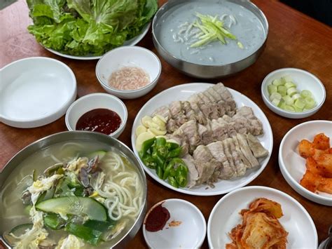 천안 비오는 날 생각나는 칼국수 수육 콩국수 30년 맛집 정통옥수사 네이버 블로그