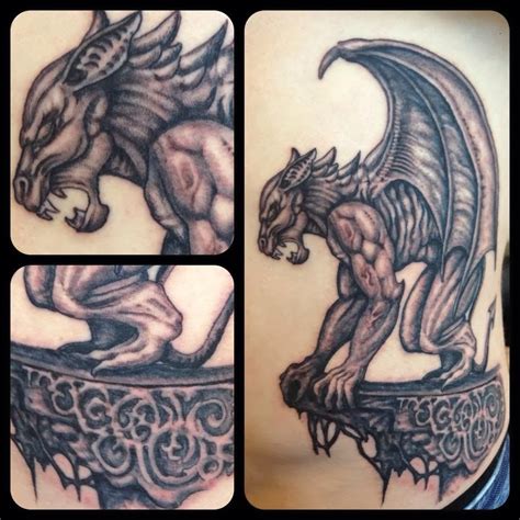 Lion gargoyle tattoo | Gargoyle tattoo, Gothic tattoo, Diy tattoo