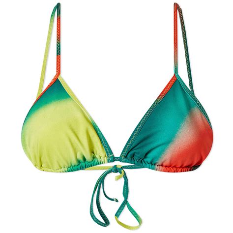 Gimaguas Reggae Bikini Top Red Yellow Green END