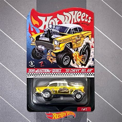 Hot Wheels Rlc 55 Chevy Bel Aire Gasser Rubio Oro Shopee México