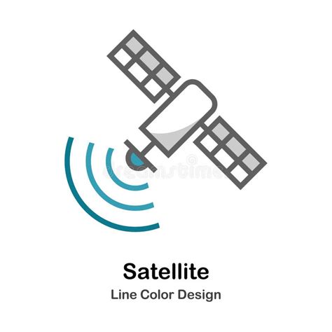 Satellite Flat Icon stock vector. Illustration of radar - 123956151