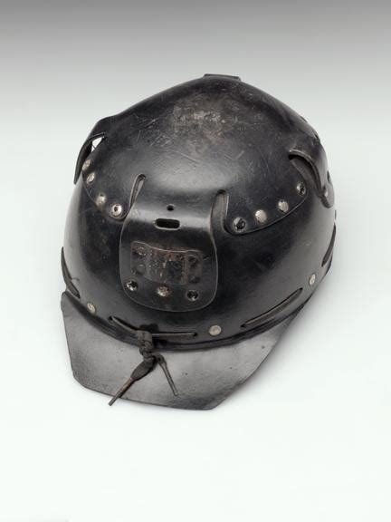 Five patterns of miner's safety helmets | Science Museum Group Collection