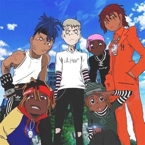 Lil Peep X And Juice Wrld Anime Wallpapers Wallpaper Cave Anime Anime Rapper Anime Wallpaper