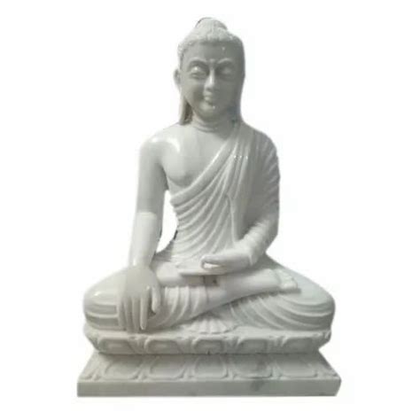 Jaipurcrafts White Marble Buddha Statue Sizedimension 30 Inch At Rs