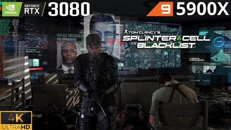 Splinter Cell Blacklist 4K Ultra Settings RTX 3080 FTW3 Ultra 10GB