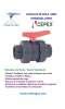 Valve Bille Pvc Standard Cepex Pn16 Extremos Colle