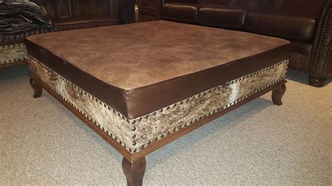 Glenwood Ottoman Western Furniture Cowhide Furniture Furniture