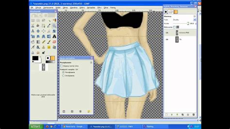 Jak się projektuję ubrania rysowane na fashionstyle pl Gimp YouTube
