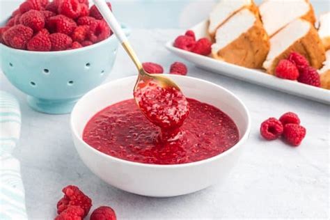 Fresh Raspberry Sauce Recipe Great For Topping Desserts