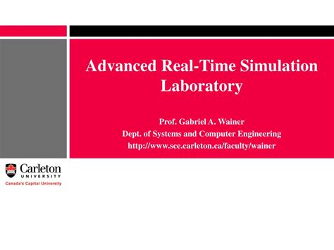 Ppt Advanced Real Time Simulation Laboratory Powerpoint Presentation