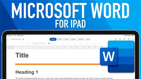 Microsoft Word On IPad Complete Tutorial Features Guide YouTube