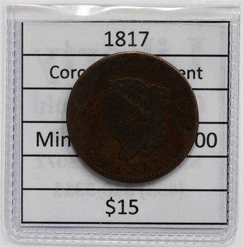 1817 Coronet Head Large Cent Ebay