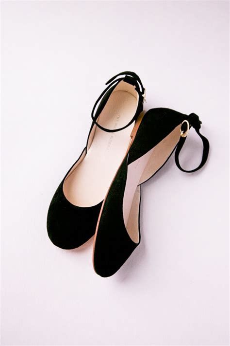 Avia Ballet Flats Black Nubuck Thewhiteribbon