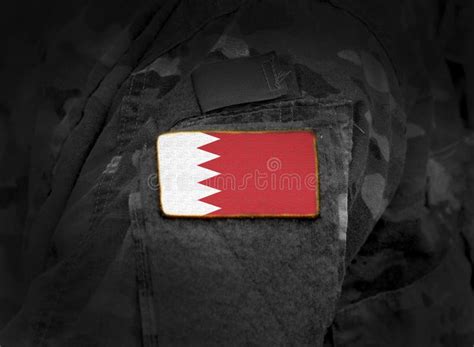 Flag of Bahrain on Military Uniform Collage Stock Image - Image of ...