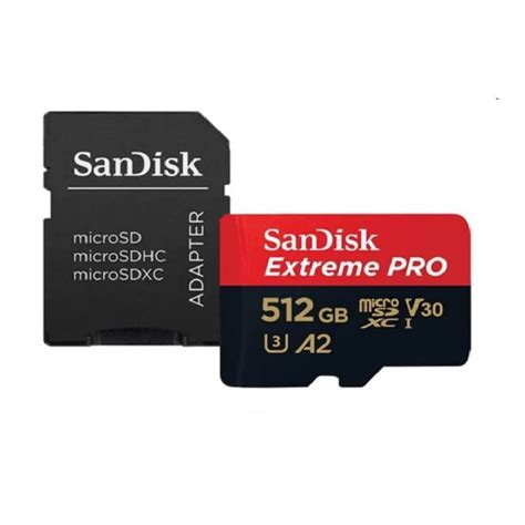 Sandisk Tarjeta De Memoria Microsd Sandisk Extreme Pro 512gb Video 4k Dron Y Gopro