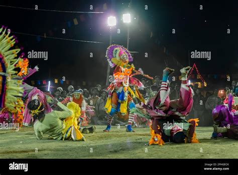 Purulia, West Bengal, India - 23rd December 2015 : Chhau dance or Chhou ...