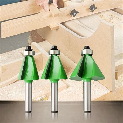 Mm Shank Chamfer Router Bit Set Degree Milling Cutter