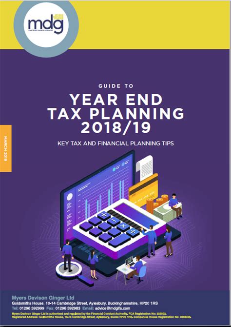 Guide To Year End Tax Planning March 2019 Myers Davison Ginger