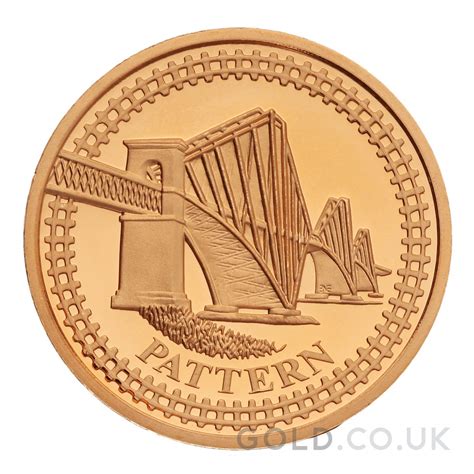 One Pound Gold Coin Forth Railway Bridge Pattern 2003 Uk