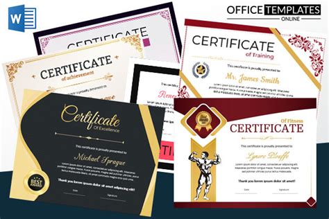 Free Sports Certificate Design Ideas for MS Word by Office Templates ...