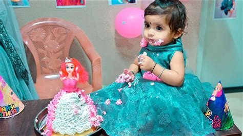 Shravyas 1st Birthday Party I Birthday Decoration At Home Birthday