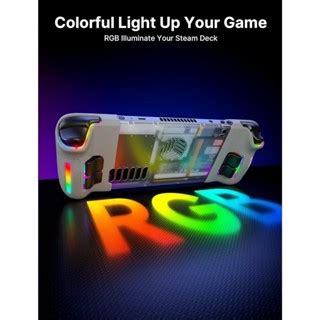 Jsaux Transparent Back Plate Rgb Version Compatible For Steam Deck Diy