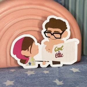 Carl Ellie Mailbox Sticker Adventure Is Out There Balloon Up Pixar