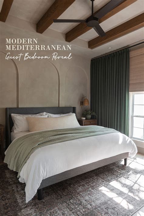 Modern Mediterranean Bedroom Reveal - Jenna Sue Design