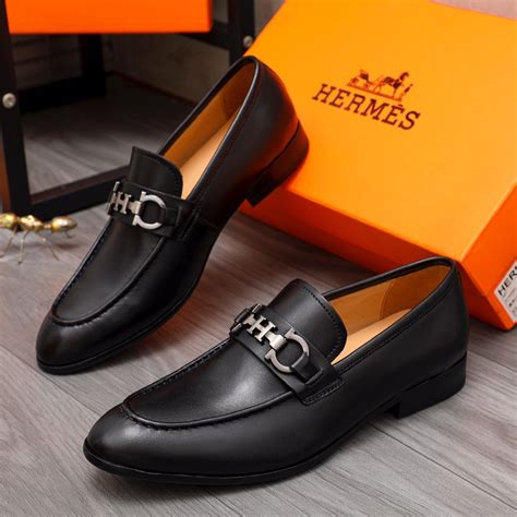 Hermes Leather Shoes For Men 1134818 7200 Usd Wholesale Replica