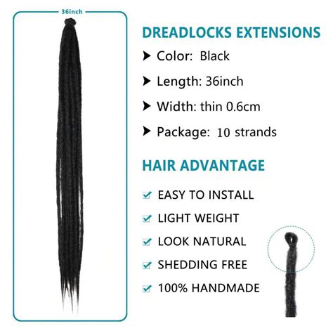 Extensiones De Rastas Dreads A Ganchillo Para Mujeres Rastas Hechas A