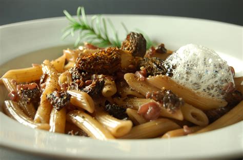 Morel Mushroom Pasta with Morel Air | Molecular Recipes