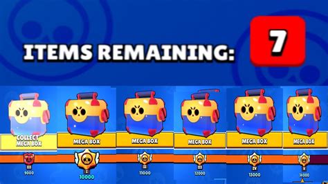 Opening All Mega Box At Trophy Road Brawl Stars Youtube