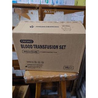 Jual BLOODSET ONEMED BLOOD TRANSFUSION SET ONEMED BOX 50 PCS Shopee