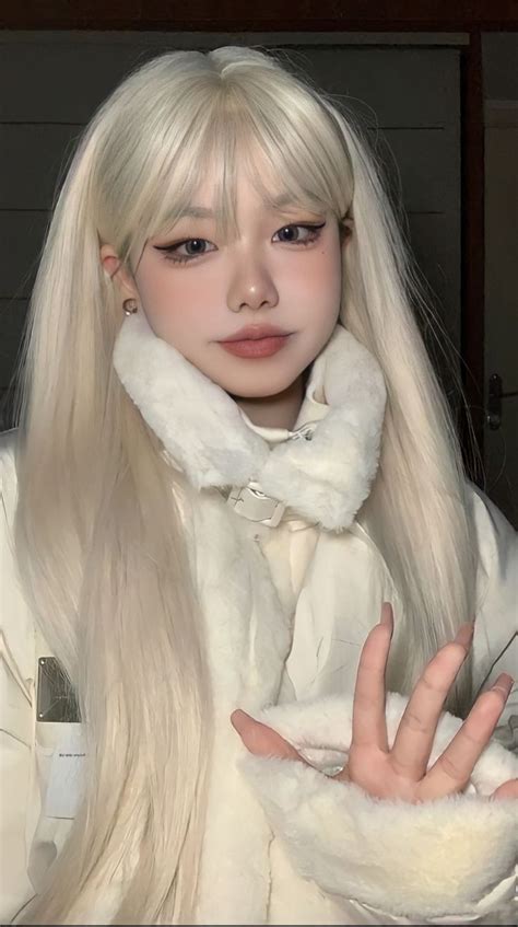 Pelo Ulzzang Makeup Ala Korea Makeup Korea Blonde Asian 일본 패션