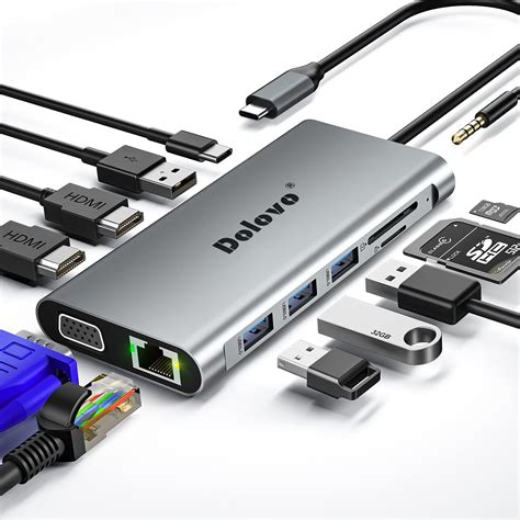 Dockingstation Usb C In Triple Display Usb C Hub For Windows And