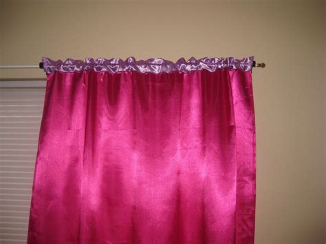 Simple Blue: Pink Satin Curtains and Kenny Rogers Roasters