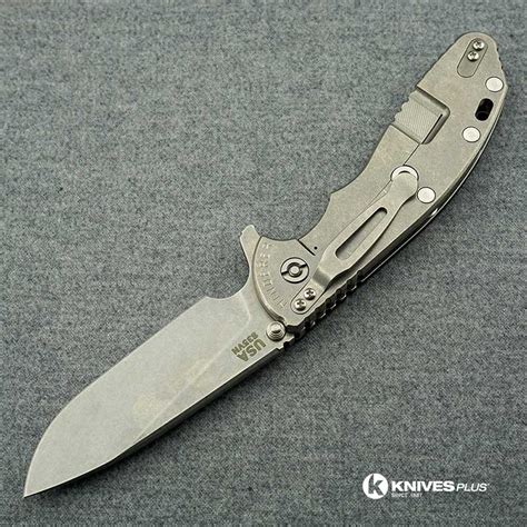 Hinderer Knives Xm Skinny Slicer Knife Stonewash Finish Black