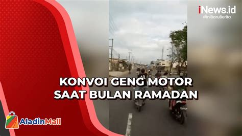 Konvoi Geng Motor Saat Bulan Ramadan Di Medan Pelaku Acungkan Sajam