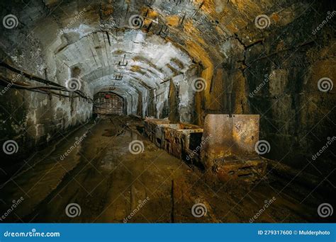 Old Abandoned Mine With Rusty Trolley Train Stock Photo Image Of Rail