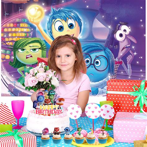 Inside Out Party Supplies Birthday Decor Set Plates Balloons Cake